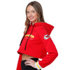 Kansas City Chiefs NFL Womens Cropped Chenille Hoodie