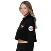 Pittsburgh Steelers NFL Womens Cropped Chenille Hoodie