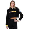 Pittsburgh Steelers NFL Womens Cropped Chenille Hoodie