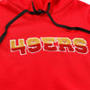 San Francisco 49ers NFL Womens Cropped Chenille Hoodie