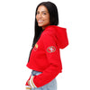 San Francisco 49ers NFL Womens Cropped Chenille Hoodie