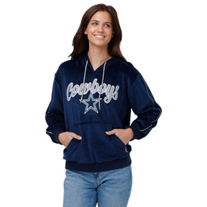 Dallas Cowboys NFL Womens Velour Hooded Sweatshirt
