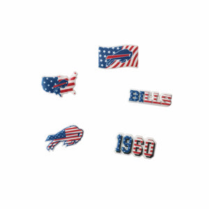 Buffalo Bills NFL Americana 5 Pack Team Clog Charms