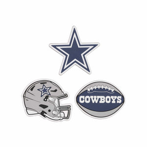 Dallas Cowboys NFL 3 Pack Tailgate Tote Charms