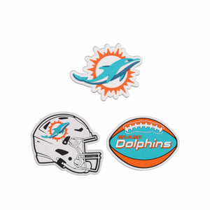 Miami Dolphins NFL 3 Pack Tailgate Tote Charms