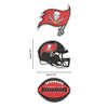 Tampa Bay Buccaneers NFL 3 Pack Tailgate Tote Charms