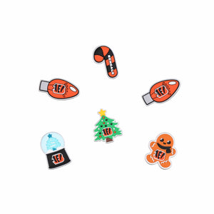Cincinnati Bengals NFL 6 Pack Holiday Team Clog Charms