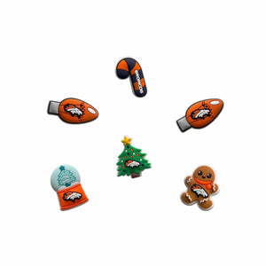 Denver Broncos NFL 6 Pack Holiday Team Clog Charms