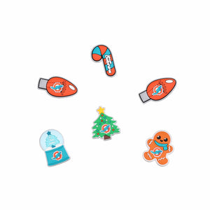 Miami Dolphins NFL 6 Pack Holiday Team Clog Charms