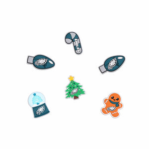 Philadelphia Eagles NFL 6 Pack Holiday Team Clog Charms