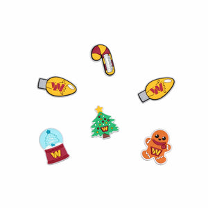 Washington Commanders NFL 6 Pack Holiday Team Clog Charms