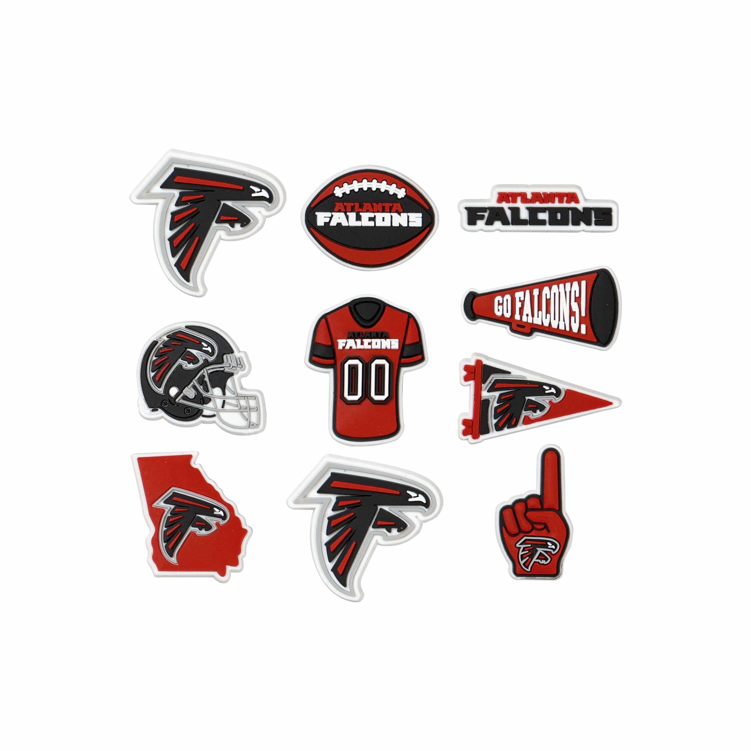 Georgia Bulldogs 10 Pack Team Clog Charms FOCO