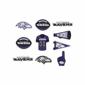 Baltimore Ravens NFL 10 Pack Team Clog Charms