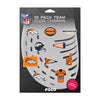 Denver Broncos NFL 10 Pack Team Clog Charms