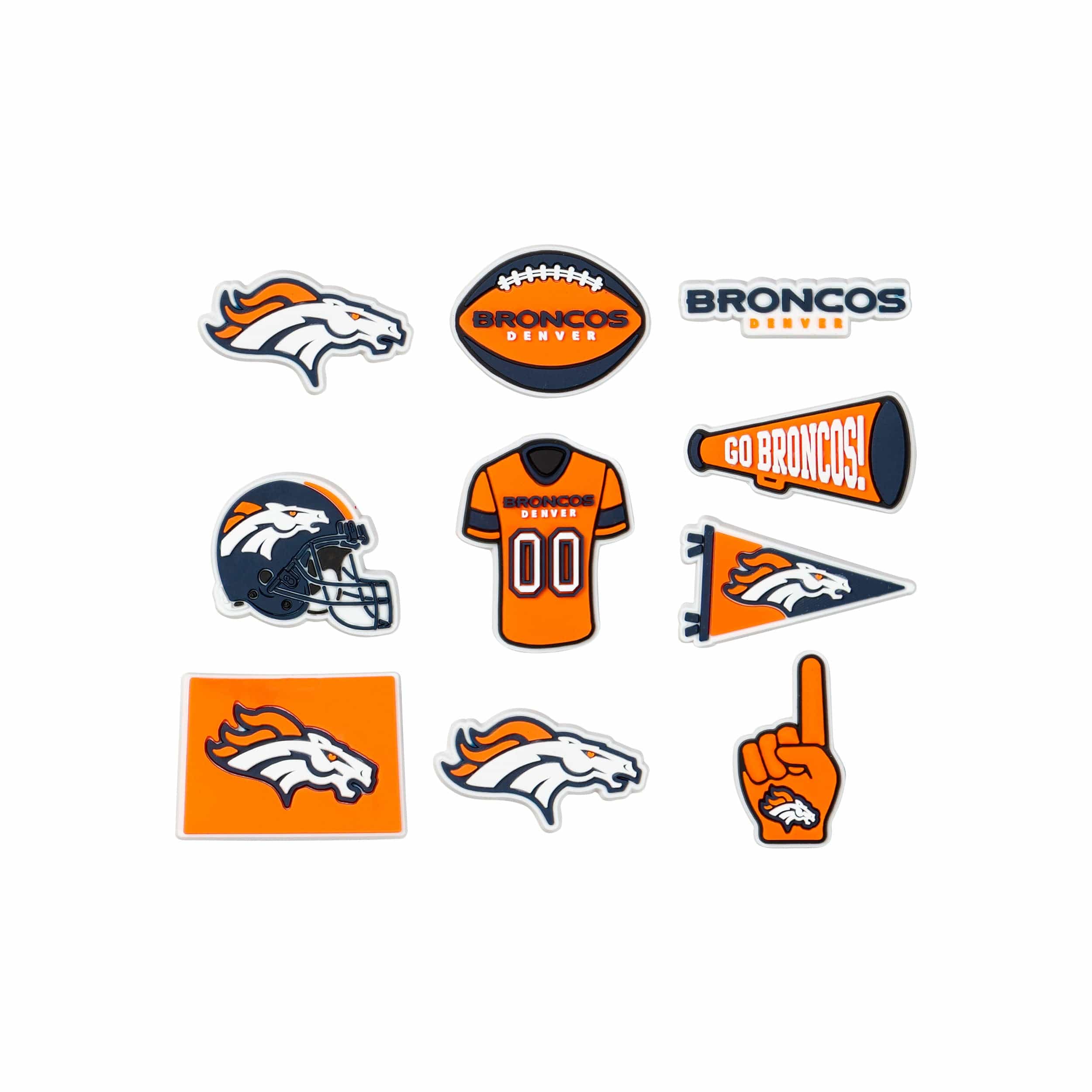 BRONCOS REVERSIBLE HOME/AWAY JERSEY KEYCHAIN