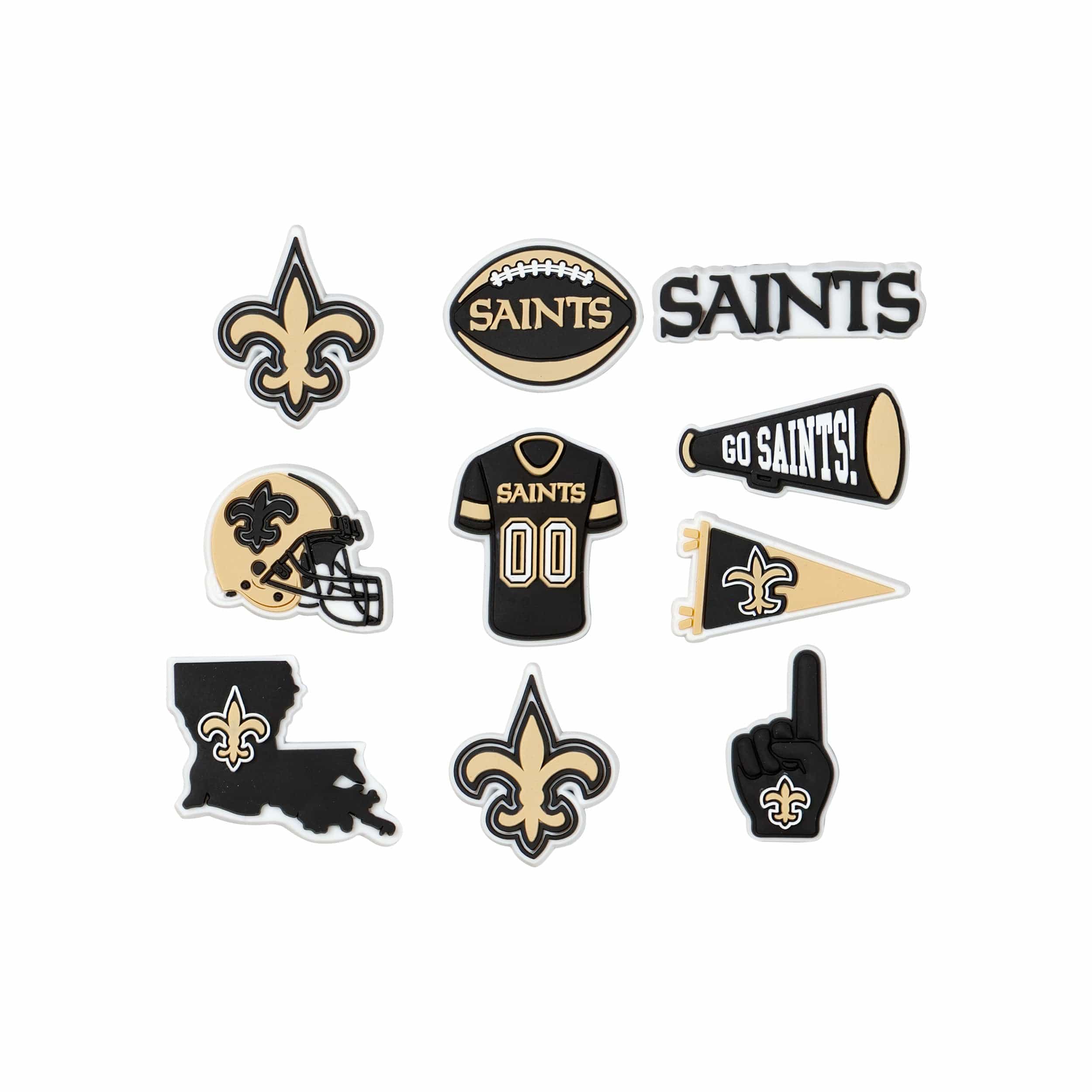 New Orleans Saints Decal Multi Use Fan 3 Pack - Sports Fan Shop