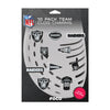 Las Vegas Raiders NFL 10 Pack Team Clog Charms