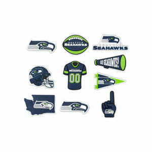 Seattle Seahawks NFL 10 Pack Team Clog Charms