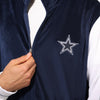 Dallas Cowboys NFL Two Tone Velour Zip Up Top (PREORDER - SHIPS EARLY OCTOBER)