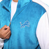 Detroit Lions NFL Two Tone Velour Zip Up Top (PREORDER - SHIPS EARLY OCTOBER)