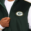 Green Bay Packers NFL Two Tone Velour Zip Up Top (PREORDER - SHIPS EARLY OCTOBER)