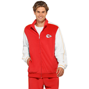Kansas City Chiefs NFL Two Tone Velour Zip Up Top