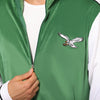 Philadelphia Eagles NFL Kelly Green Two Tone Velour Zip Up Top (PREORDER - SHIPS EARLY OCTOBER)