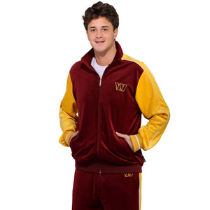 Washington Commanders NFL Two Tone Velour Zip Up Top (PREORDER - SHIPS LATE NOVEMBER)