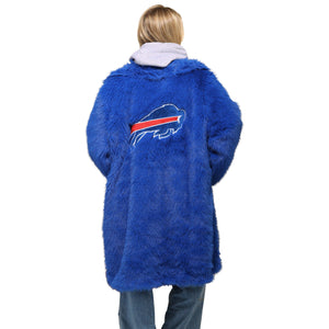 Buffalo Bills NFL Faux Fur Long Jacket (PREORDER - SHIPS LATE NOVEMBER)
