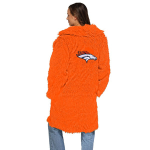 Denver Broncos NFL Faux Fur Long Jacket (PREORDER - SHIPS LATE NOVEMBER)