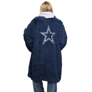 Dallas Cowboys NFL Faux Fur Long Jacket (PREORDER - SHIPS LATE NOVEMBER)