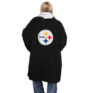 Pittsburgh Steelers NFL Faux Fur Long Jacket (PREORDER - SHIPS LATE NOVEMBER)