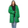 Philadelphia Eagles NFL Kelly Green Faux Fur Long Jacket (PREORDER - SHIPS LATE NOVEMBER)