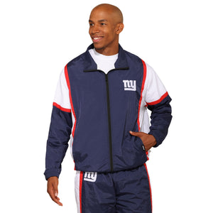 New York Giants NFL Nylon Crinkle Gameday Jacket