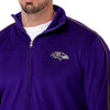 Baltimore Ravens NFL Mens Velour Zip Up Top