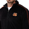 Cincinnati Bengals NFL Mens Velour Zip Up Top