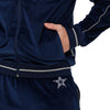 Dallas Cowboys NFL Mens Velour Zip Up Top