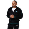 Miami Dolphins NFL Mens Velour Zip Up Top