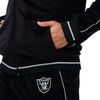 Las Vegas Raiders NFL Mens Velour Zip Up Top