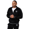 Las Vegas Raiders NFL Mens Velour Zip Up Top