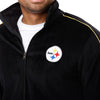 Pittsburgh Steelers NFL Mens Velour Zip Up Top