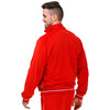 Buffalo Bills NFL Mens Red Velour Zip Up Top