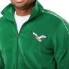 Philadelphia Eagles NFL Mens Kelly Green Velour Zip Up Top (PREORDER - SHIPS LATE SEPTEMBER)