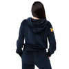 Michigan Wolverines NCAA 2023 Football National Champions Womens Velour Zip Up Top