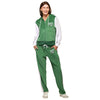 Philadelphia Eagles NFL Womens Kelly Green Two Tone Velour Zip Up Top (PREORDER - SHIPS EARLY OCTOBER)