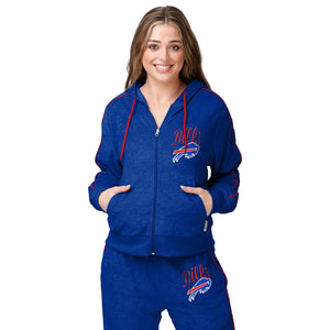 Buffalo Bills NFL Womens Terry Knit Zip Up Top