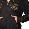 Baltimore Ravens NFL Womens Terry Knit Zip Up Top