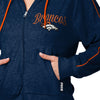 Denver Broncos NFL Womens Terry Knit Zip Up Top