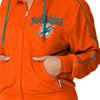 Miami Dolphins NFL Womens Terry Knit Zip Up Top