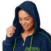 Seattle Seahawks NFL Womens Terry Knit Zip Up Top